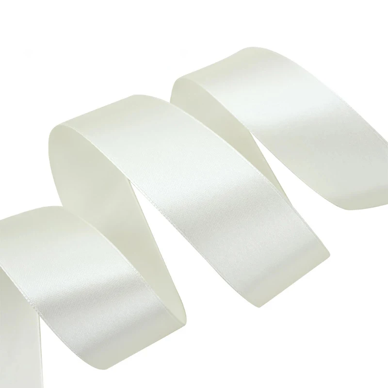 Ivory Satin Ribbon Wholesale Gift Wrapping Christmas ribbons