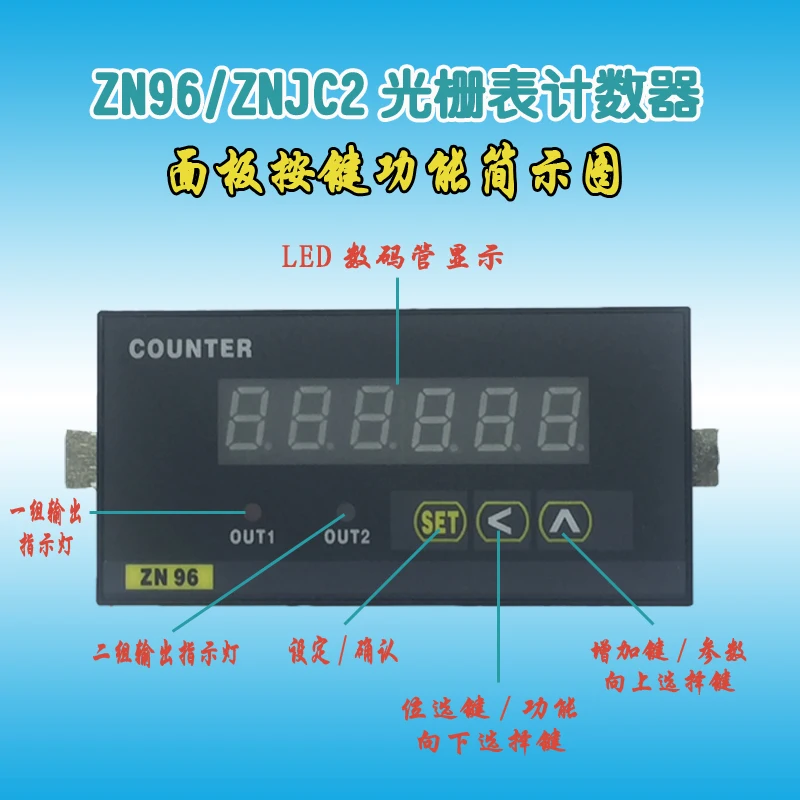 ZN96H7JC Automatic Induction Recognition AB Phase Addition and Subtraction Reversible Industrial Intelligent High-speed Meter