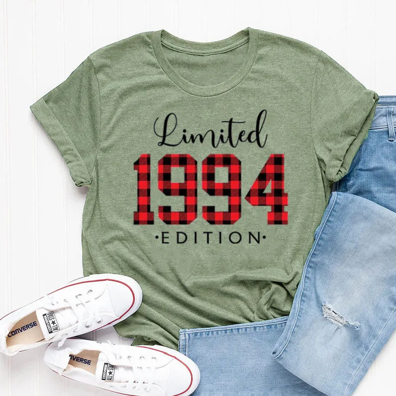 

Vintage plaid 1994 Shirt, Limited Edition 1994 Shirt, Leopard 1994 Shirt, 27th Birthday Party Shirt, Summer Casual t shirt women