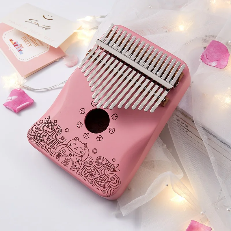 17 Keys Kalimba Thumb Piano High Quality Mahogany Body Musical Instruments With Learning Book Kalimba Piano Christmas Gift