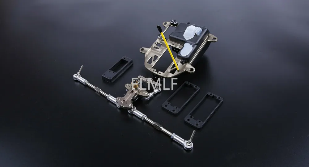 CNC Metal  Symmetric Steering Kit for With Battery Box Kit Fit for 1/5 HPI ROVAN ROFUN KM GTB TS BAJA 5B 5T 5SC