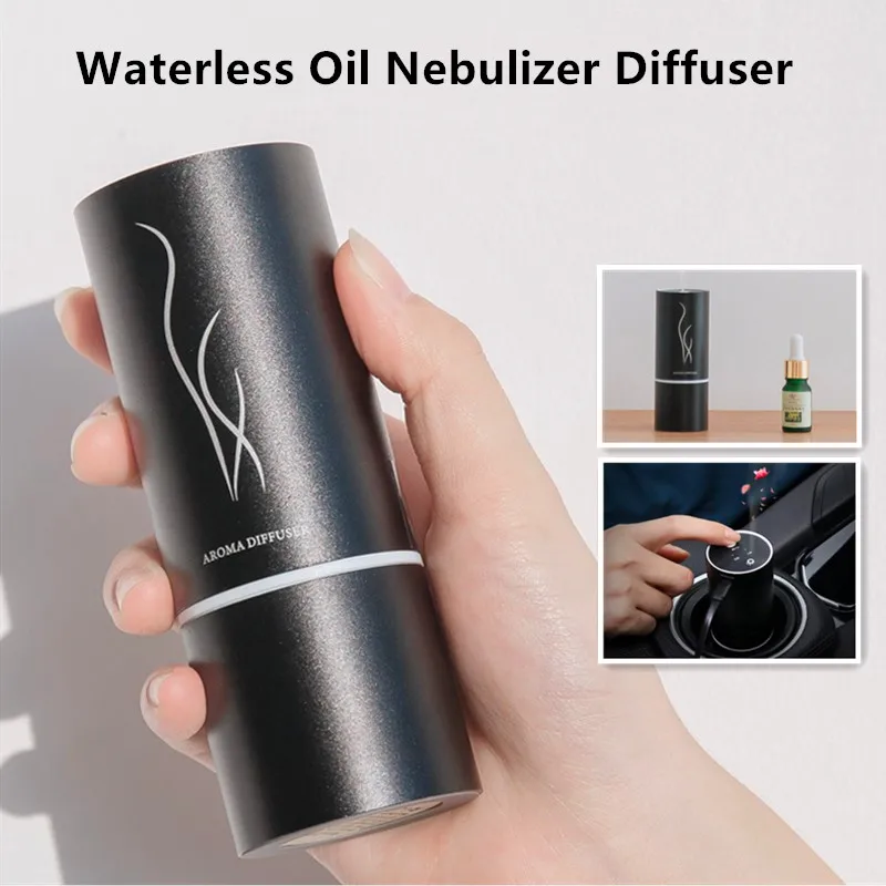 Sem água nebulizando óleo essencial aroma difusor aromaterapia de madeira nenhuma máquina perfume água purificando ar silencioso casa ou carro