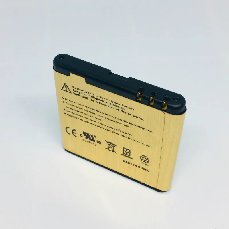 Replacement BP-5M Gold Battery For Nokia 5700 5710 5611 5610XM 6110N 6220C 8600 7390 6500S BATTERY BP5M BP 5M