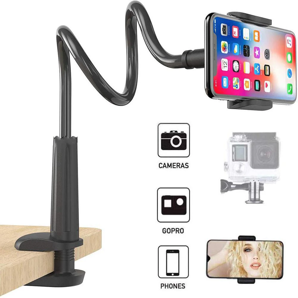 Webcam Stand Flexible Desk Mount Gooseneck Clamp Clip Camera Holder for phone Magnetic Holder for Web-cam Stand Accessories