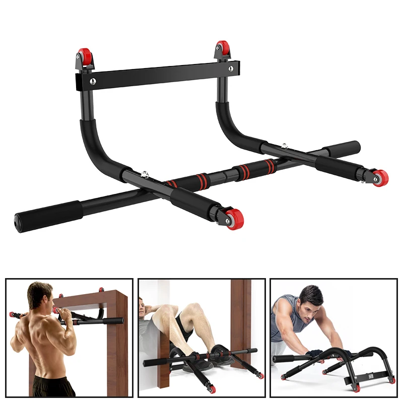 Gym Equipment Home Fitness Exercise Heavy Duty Trainer Adjustable Indoor Fitness Horizontal Bar Pull-Up Workout Handles