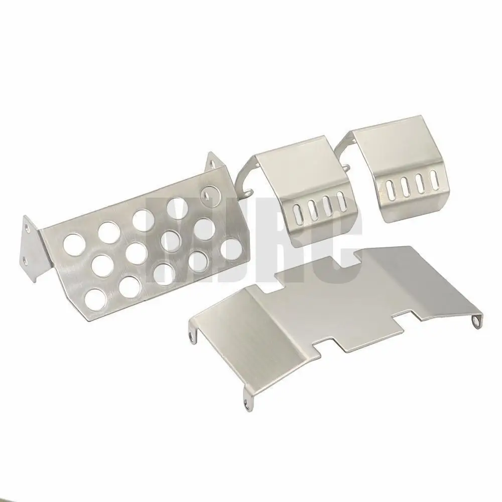 

Stainless Steel Chassis Armor Axle Protector Plate for 1/10 RC Crawler 90046 90047 90059 90060 Axial SCX10 II