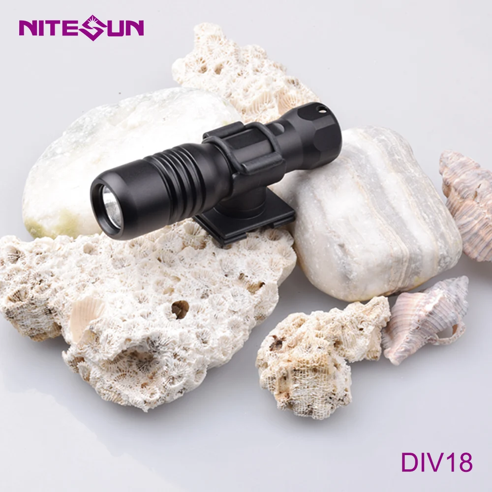 NITESUN DIV18 multi-function light can be widely used from diving, cycling, outdoors to EDC Max 630 lumens Use CREE XM-L2 U4 LED