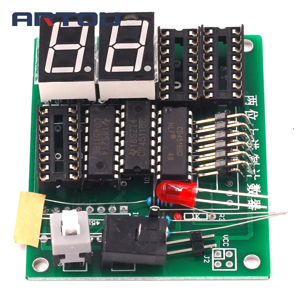 DIY Kits Two Bit Decimal Counter The 2 Bit Counter Parts DIY Electronic Kit