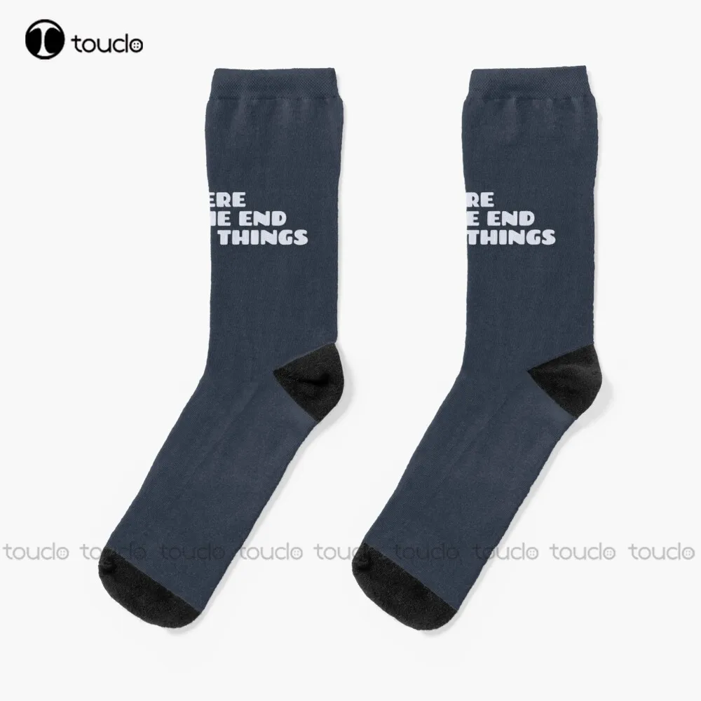 Here At The End Of All Things Socks Unisex Adult Teen Youth Socks Personalized Custom 360° Digital Print Hd High Quality