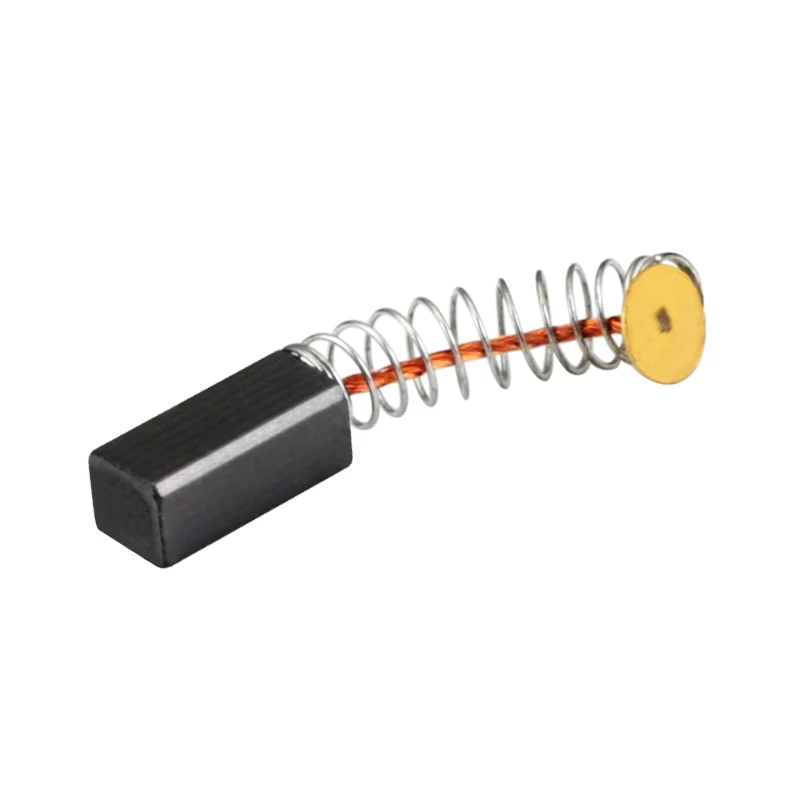 10 Chiếc Máy Mài Điện Bàn Chải Carbon 5*5*10MM Động Cơ Điện Treo Cối Xay Phụ Tùng Than Chì Đồng bàn Chải Phần Thay Thế