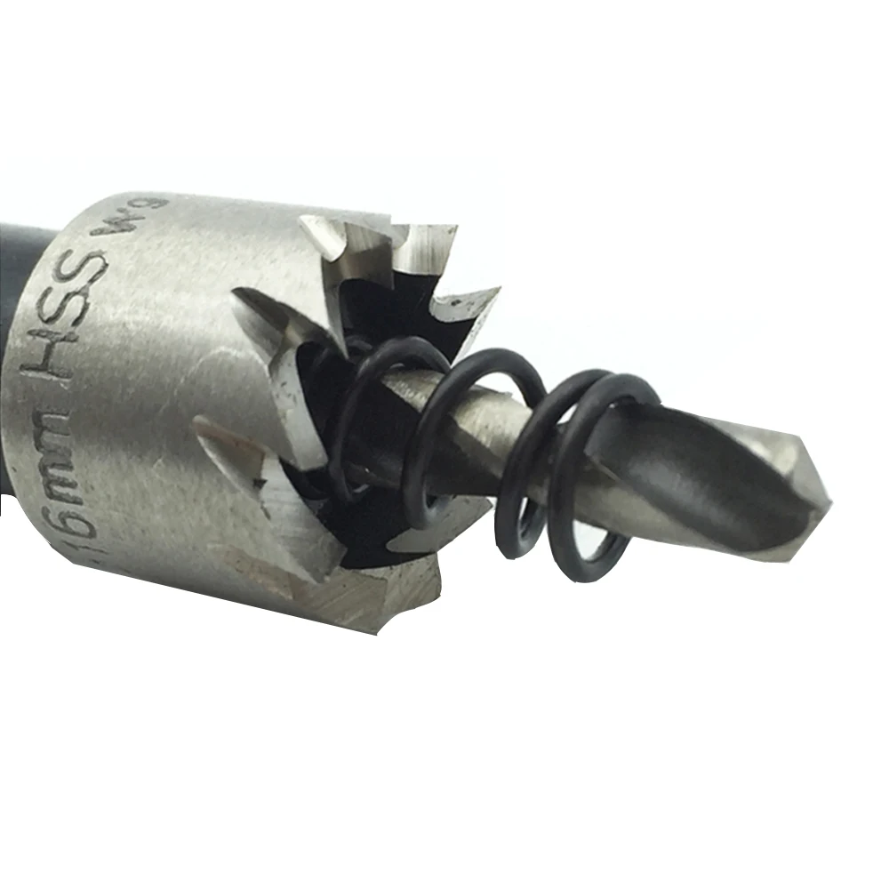 1 adet 12-50mm HSS matkap ucu Holesaw delik testere kesici sondaj seti el aracı ahşap paslanmaz çelik Metal alaşım kesme