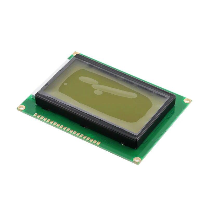 128*64 DOTS Yellow Green LCD module 5V blue screen 12864 LCD with backlight ST7920 Parallel port for arduino raspberry pi