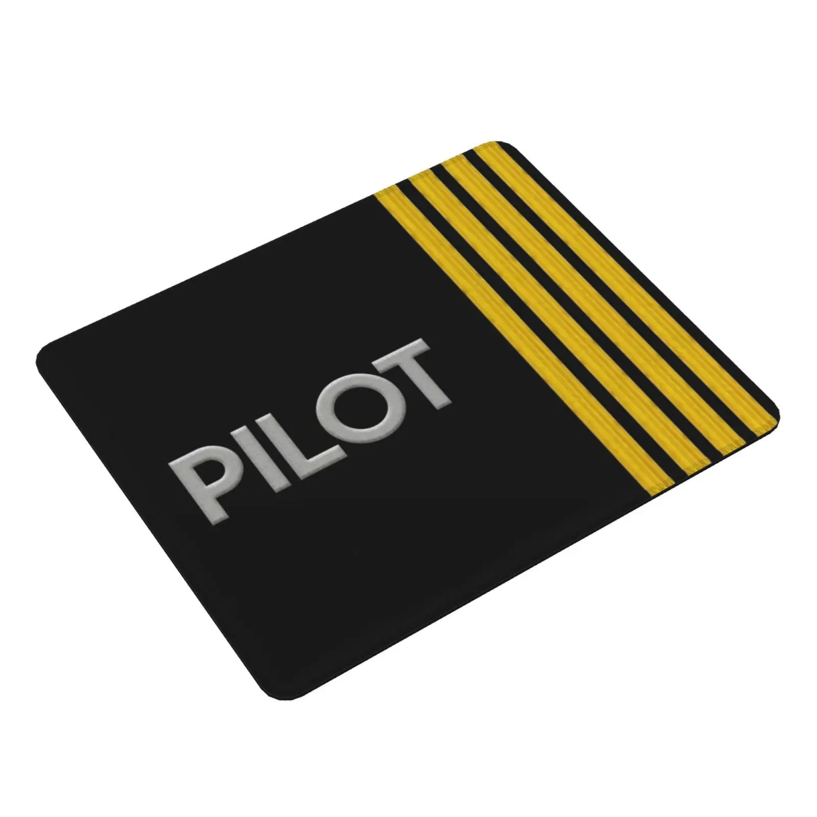 Pilot Stripes Mouse Pad DIY Print Cushion Epaulets Stripe Aviation Pilot Captain Aeroplane Aviator Airport