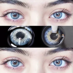 UYAAI 2Pcs/Pair Taylor DNA Colored Contact Lenses Cosmetic Contacts Natural Color lens eyes Beauty Yearly Lenses Blue Brown