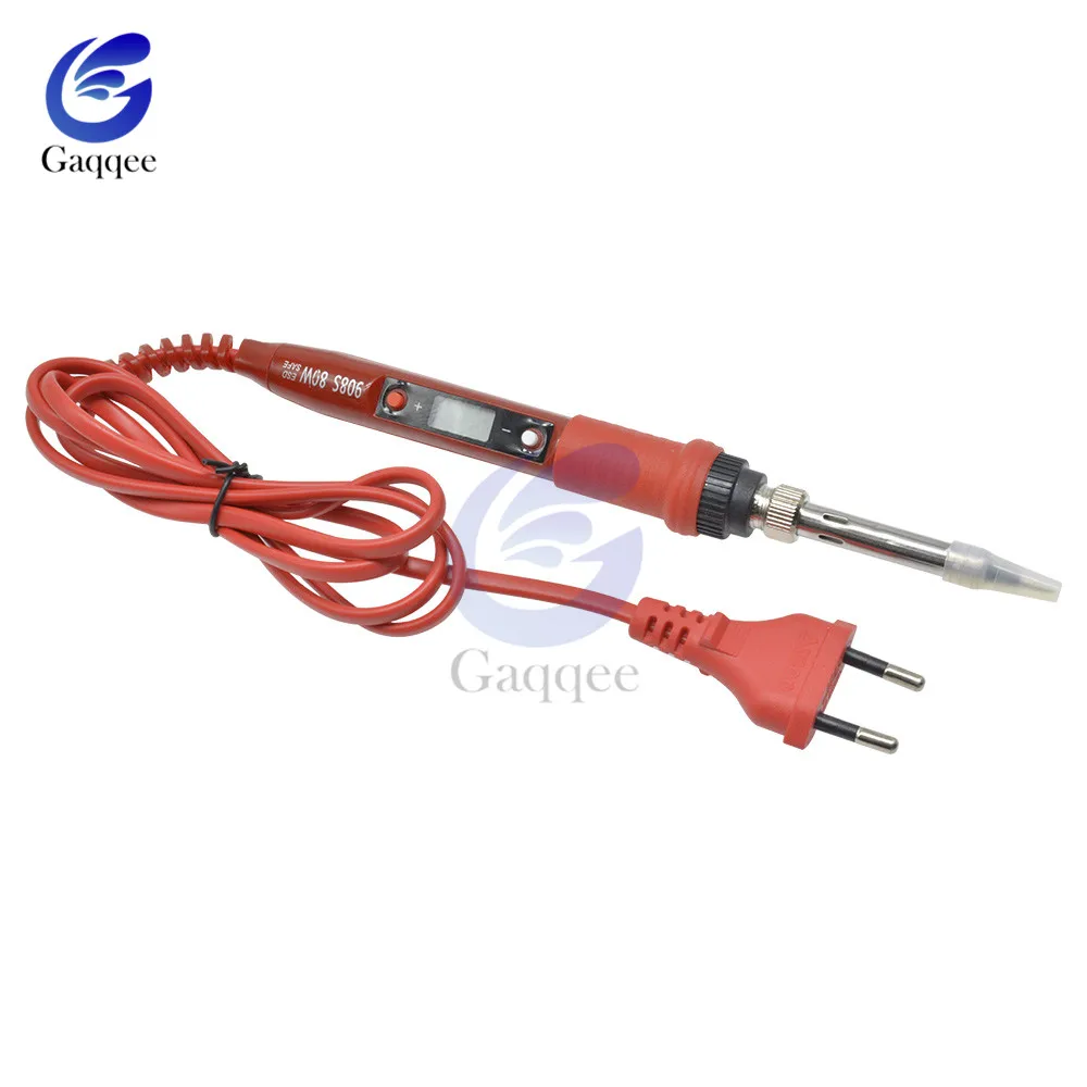 

220V 80W 908S LCD Electric Soldering Irons Adjustable Temperature LCD Display Soldering Iron Tips Welding Tools