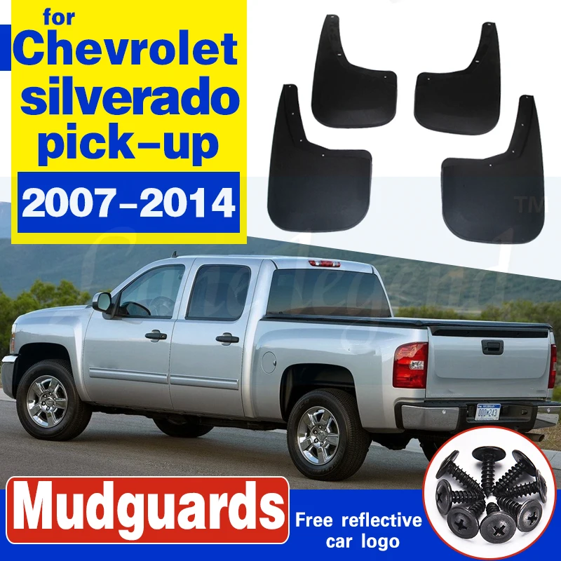 Car Front Rear Mud Flaps Mudguards Splash Guards Fender For chevrolet silverado pick-up 2007 2008 2009 2012 2013 2014