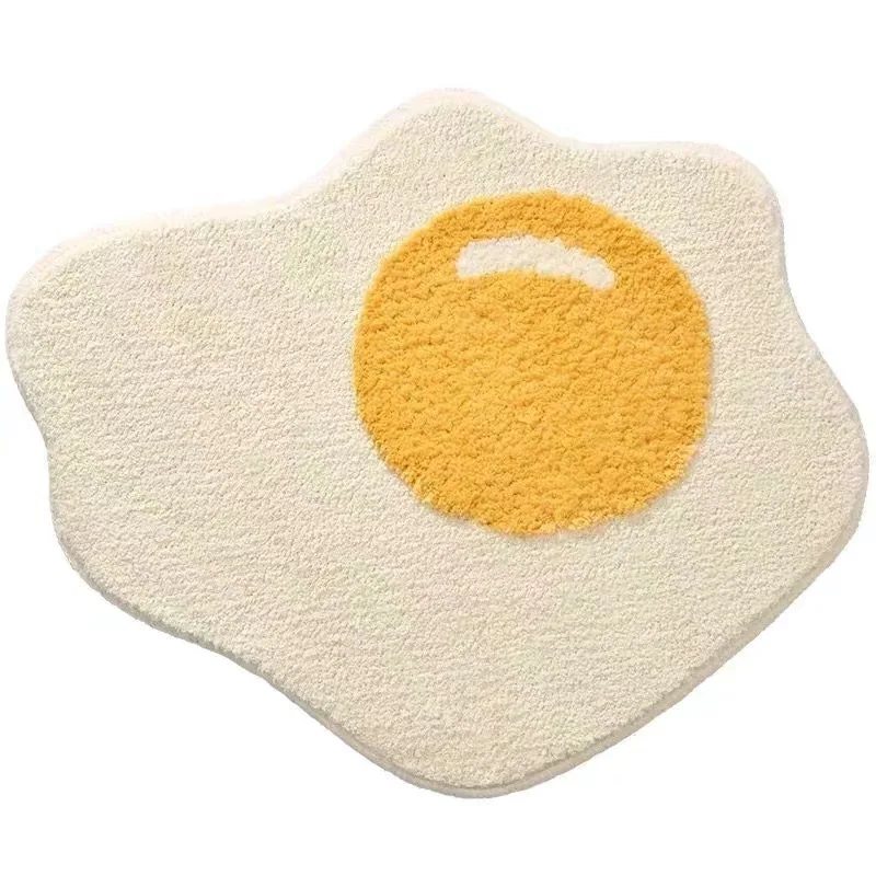 

Poached Egg Thickened Absorbent Floor Mat Bathroom Living Room Foyer Non-slip Toilet Mat Small Cloud Carpet Cloud