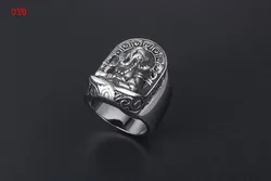 Thai God of Wealth Ganesha Idol Nose Wealth 925Sterling Silver Ring