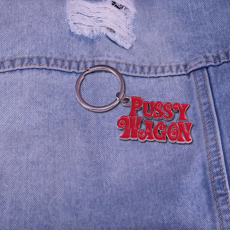 Pussy Wagon Keychain Kill Bill Movie Beatrix Kiddo Gift The Bride Prop Keyring