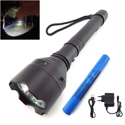 powerful long range LED Torch flashlight 1000lm 2000lm flash light torch lamp searchlight linternas tactical for hunting fishing