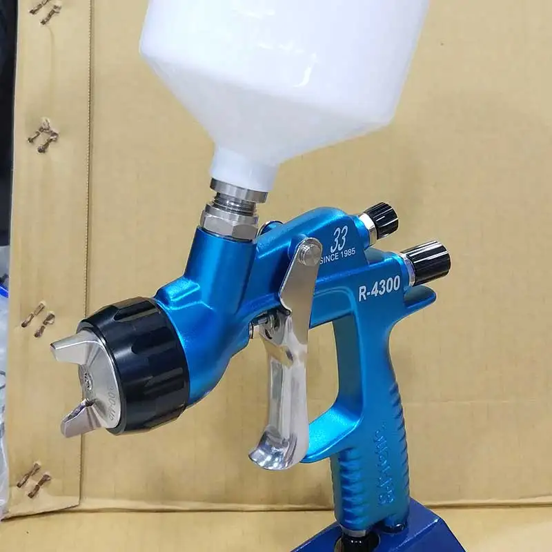 Taiwan spray gun  4600 hvlp low pressure spray paint car spray paint tank 1.3/1.4 caliber   high atomization  blue gun body