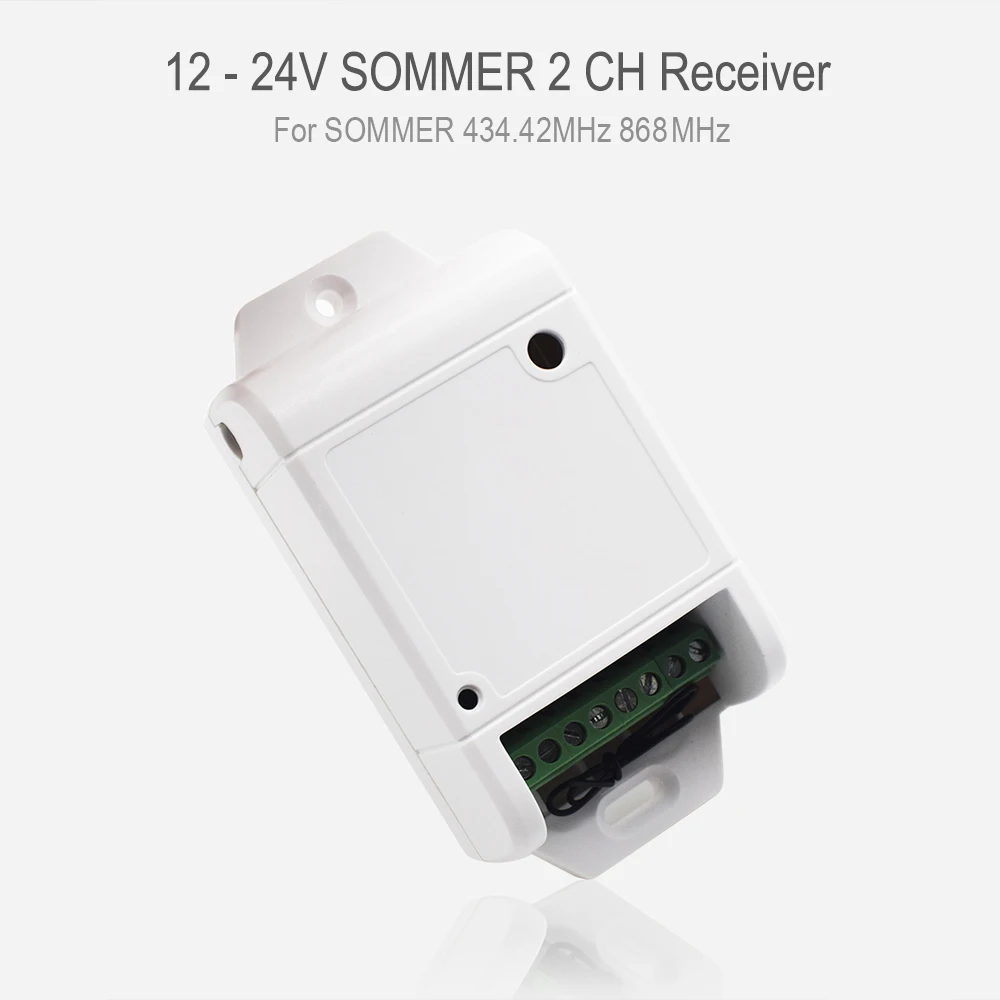 SOMMER TX03-434-2-XP Garage Door Remote Control Receiver 434.42MHz SOMMER TX03 434 4 XP Gate Switch Module