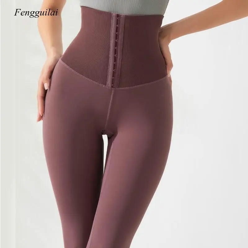 2021 Design for Women's Outer Wear Training Hip Lifting Autumn High Waist Elastic Tights Pants