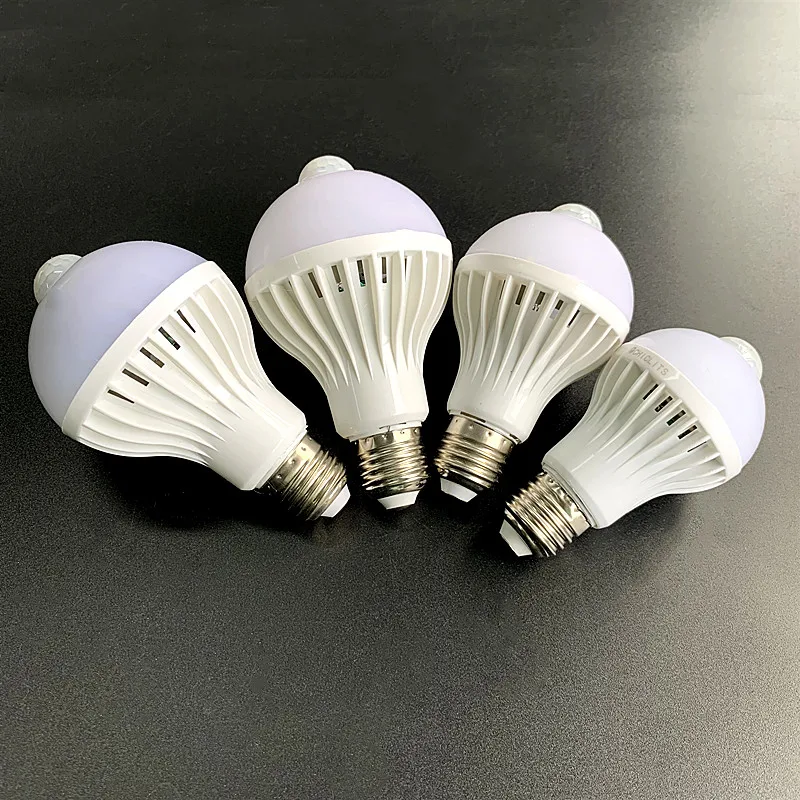 E27 PIR Motion Sensor Led Bulbs 3W 5W 7W 9W Sound Sensor Bulbs LED Lamp AC 220V 230V Smart PIR Infrared Body Sound Light For Hom