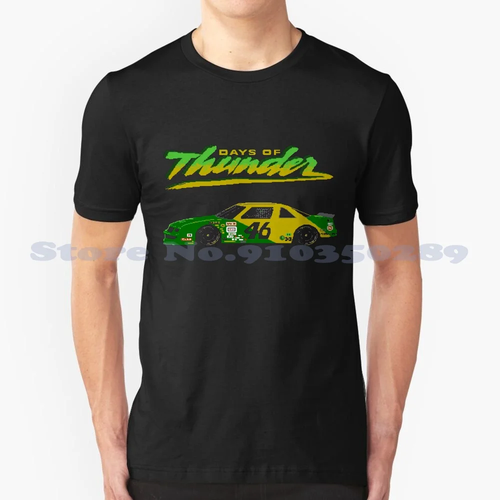 Trickle Black White Gray Fashion Tshirt Days Of Thunder Racing Car Movie 8 Bit