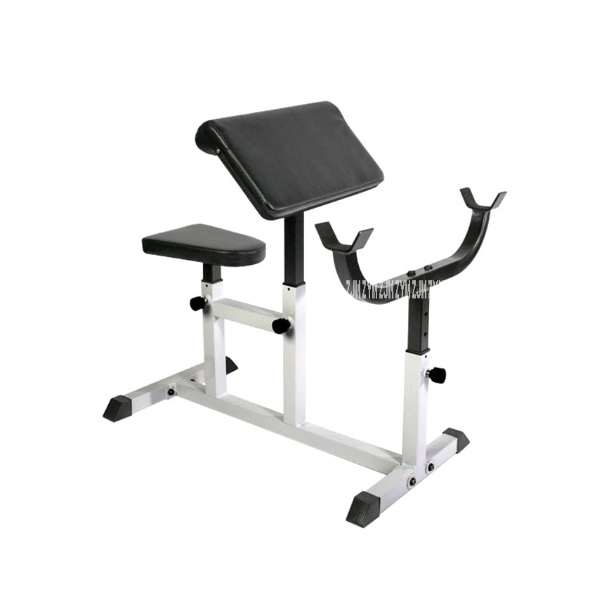 YFCM-6 Bicep Exercise Chair Stool Fitness Barbell Pastor Chair Biceps Training Shelf Rack Frame Board Indoor Training Equipment