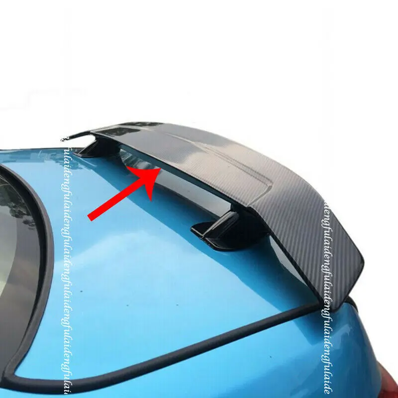 Fits For Mazda 3 Axela Sedan 2014-2021 ABS Carbon Fiber Look Rear Trunk Spoiler Tail Wing Moulding Car Accessories 1PCS