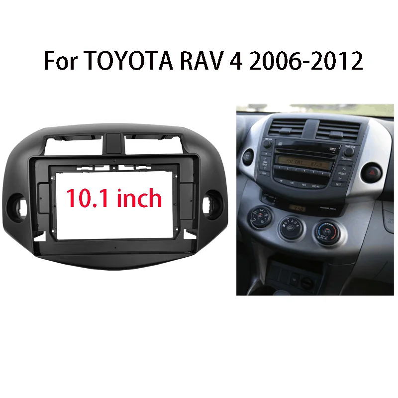 Samochód ramka wykończeniowa radia dla TOYOTA RAV4 2006-2012 Audio Stereo jednostka główna odtwarzacz Panel deski rozdzielczej montażu 9/10.1 cal