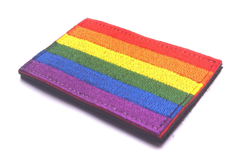 FLAG PATCH PATCHES RAINBOW PACE GAY LESBIAN PRIDE LBGT Gay Pride EMBROIDERED WORLD Patches