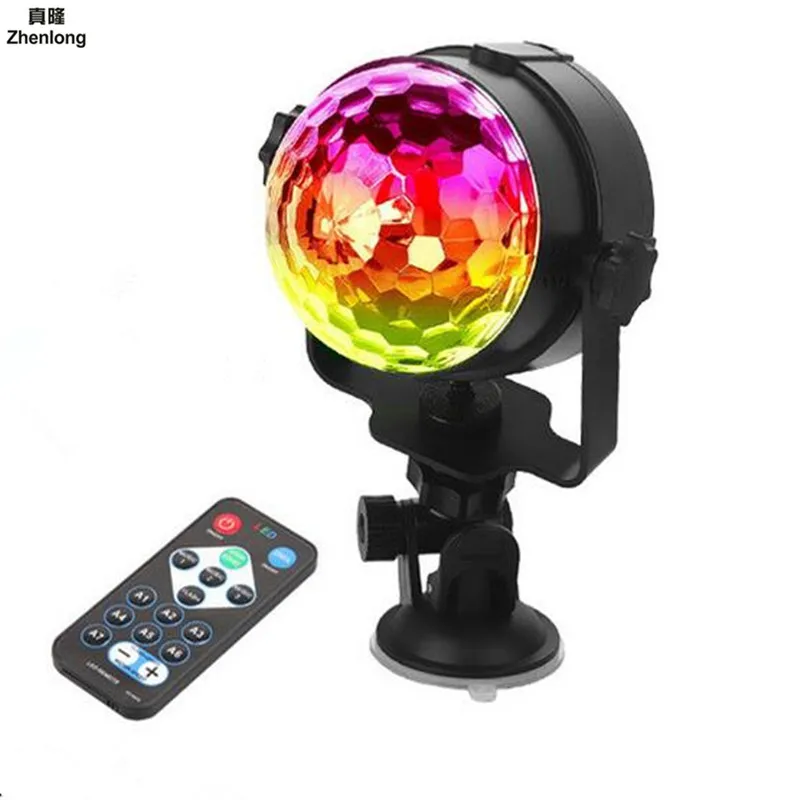 

3w Rgb Led Stage Lights Mini Led Crystal Magic Ball Christmas Decorations for Home Car Dj Light Usb Dmx Led Par Disco Ball