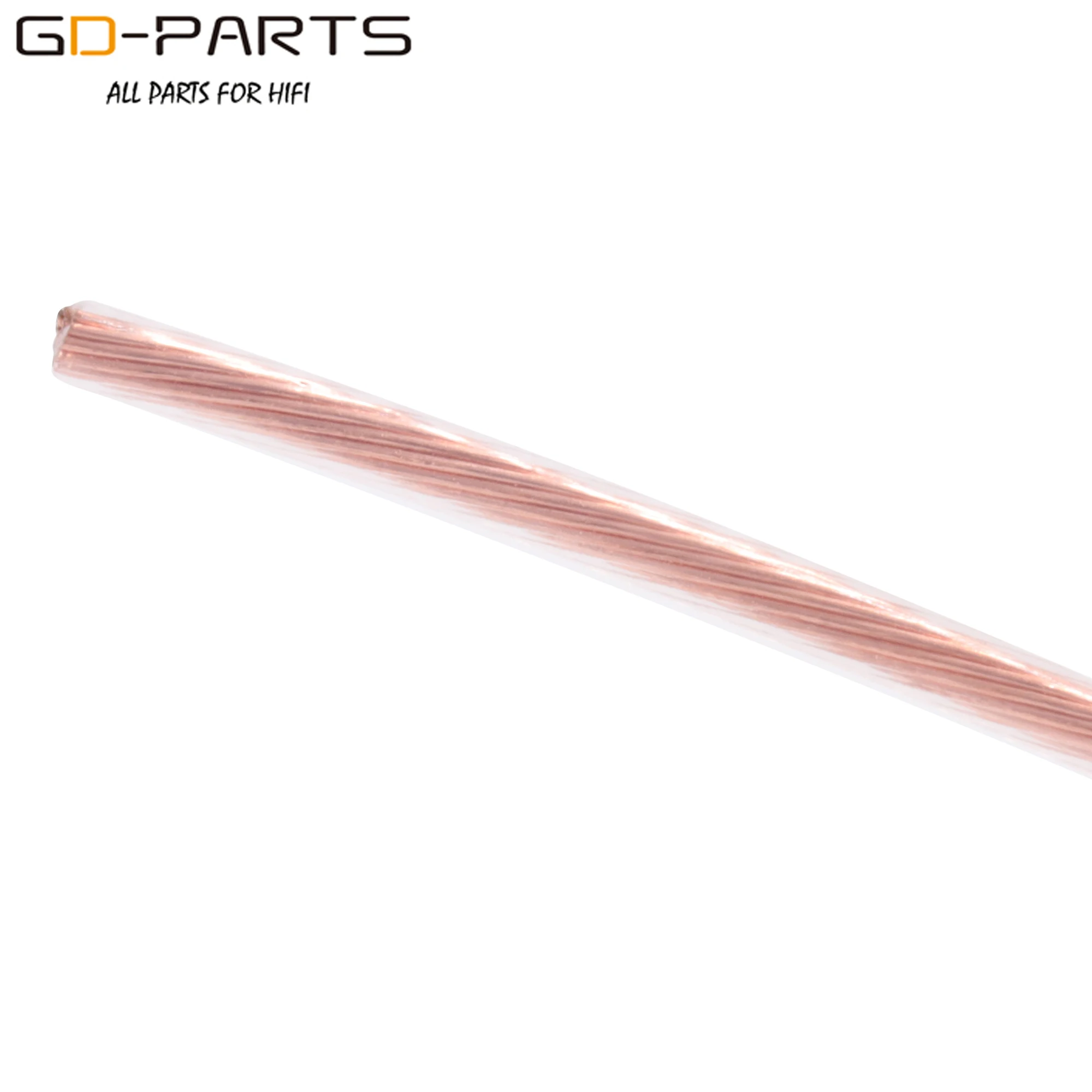 GD-PARTS 1.5mm 2mm 4mm 6mm wysokiej czystości PTFE OCC drutu kabel DIY miedzi przewód zasilający wzmacniacz Audio hi-fi Upgrade linii 19 stoi