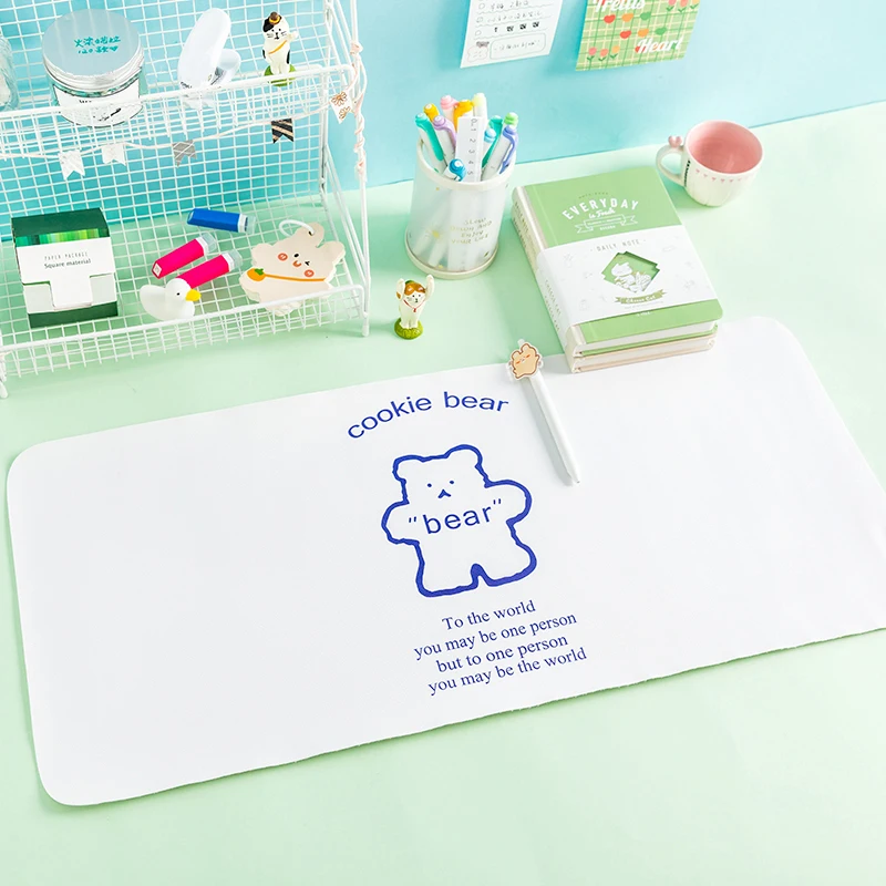 ins wind cute waterproof table mat girl heart dormitory desktop learning writing pad photo background pad kawaii supplies