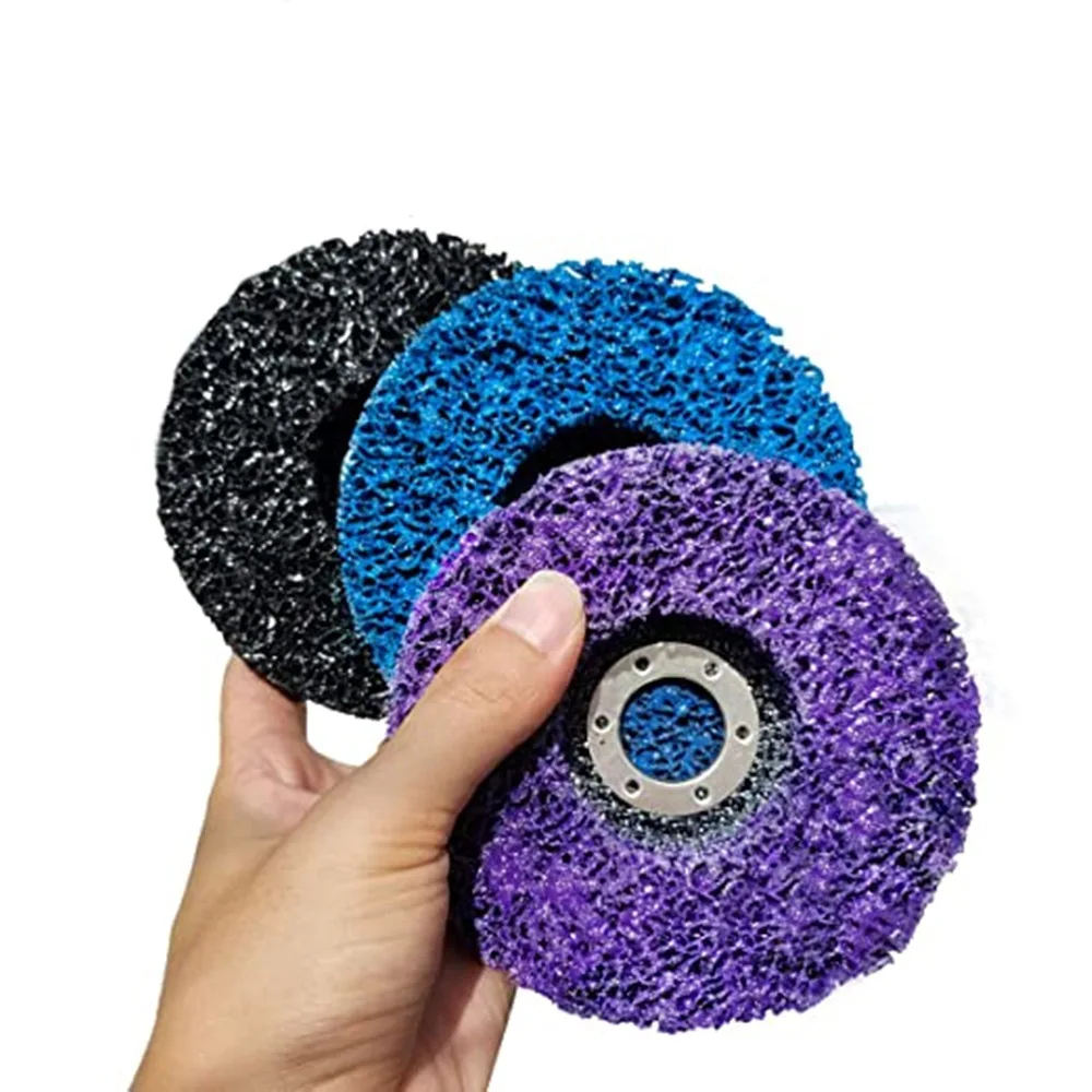 

1/5pcs 100mm 125mm Abrasive Wheel Grinder Poly Strip Grinding Disc Flap Sanding Discs Paint Rust Removal Clean for Angle