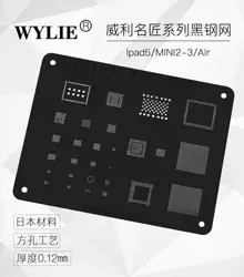 Wylie BGA Reballing Stencil for ipad 6 Air2 5 Air 4 3 2 mini pro 12.9 10.5 9.7 IC Chip Power U2 NAND PCIE