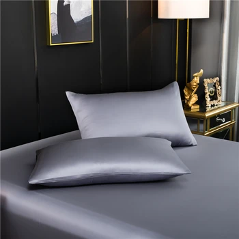 Natural Mulberry Silk Pillowcase Superior Quality Pillowcase Cover Solid Color Pillow…