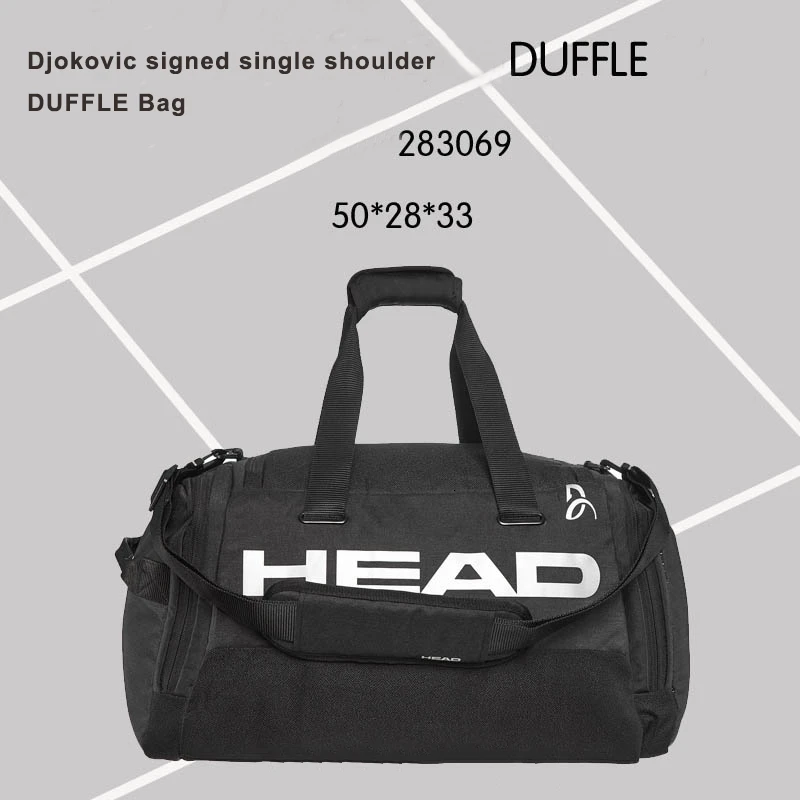 2024 HEAD Tennis Bag Djokovic Signed Single Shoulder Tennis Backpack Handbag Tennis Rackets Bag Head Novak Duffel Bag Badminton