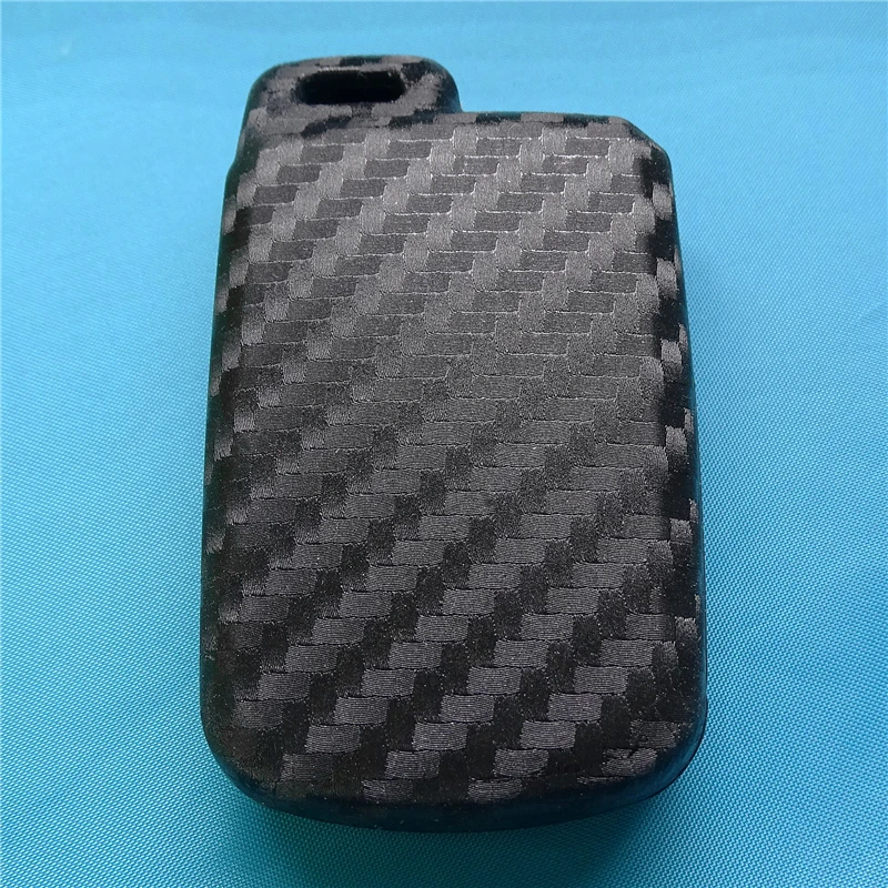 1 szt Silikonowy brelok do kluczy samochodowych z włókna węglowego do Toyoty Camry Corolla Avalon Rav4 Land Cruiser Brelok do kluczy — zdjęcie 6