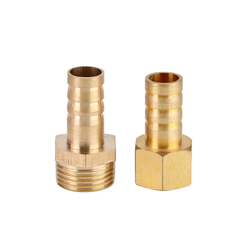 

1pc Brass Hose Fitting 6/8/10mm Barb Tail 1/8" 1/4" 1/2" 3/8" BSP Female Thread Copper Connector Joint Coupler Adapter Hardware