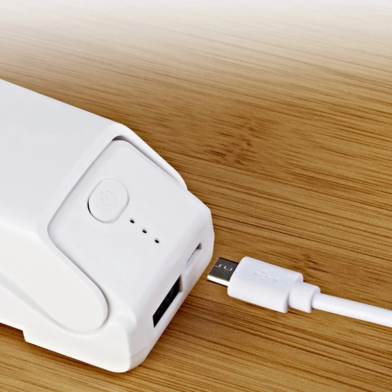 เครื่องซีลอาหารสูญญากาศมินิแบบพกพาอาหารขนมขบเคี้ยวเครื่องปิดผนึกบรรจุภัณฑ์อาหารครัวมือความดันเครื่องปิดผนึกความร้อนกระเป๋าคลิปUsb