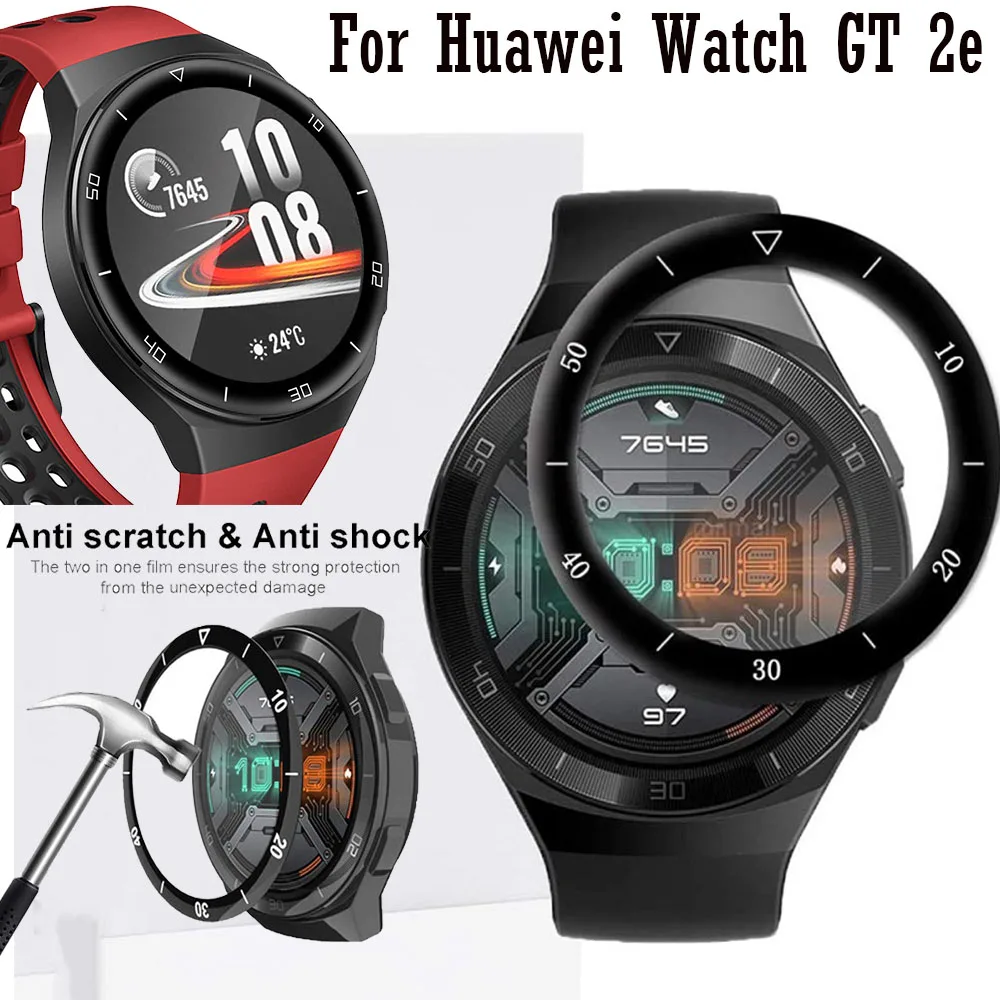 Film de protection d'écran pour montre Huawei, fibre 3D transparente, souple, accessoires de couverture complète, GT2e