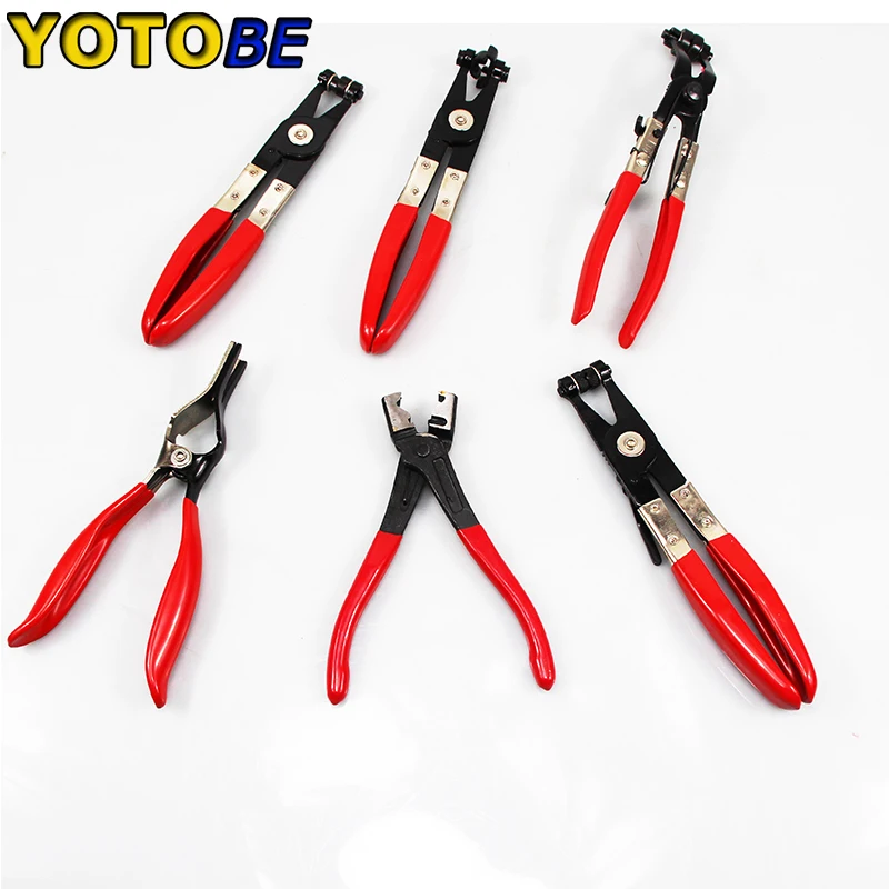 9Pcs Hose Clamp Ring Plier Clip Set Flexible Cable Plier Swivel Jaw Tool Remover Auto Hand Tool Set