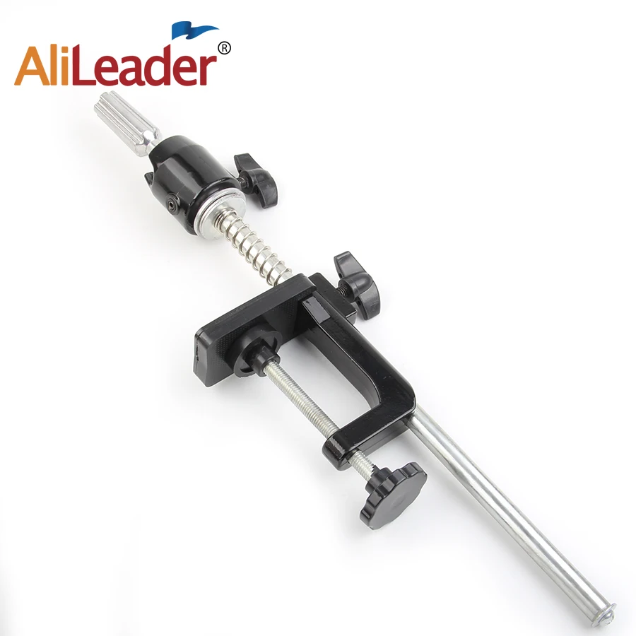 Alileader Cheap Wig Clamp Training Mannequin Head Holder Metal Wig Head Stand Table Clamp Table Clamp Holder Wig Holderstand