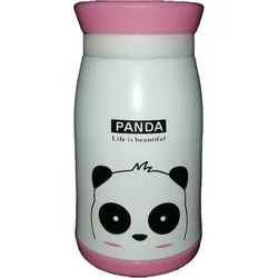 Panda Cartoon Pattern Thermo Mug Insulated Cup Tumbler Coffee Hot Cold Bottle Travel Stainless Steel Vacuum Pot