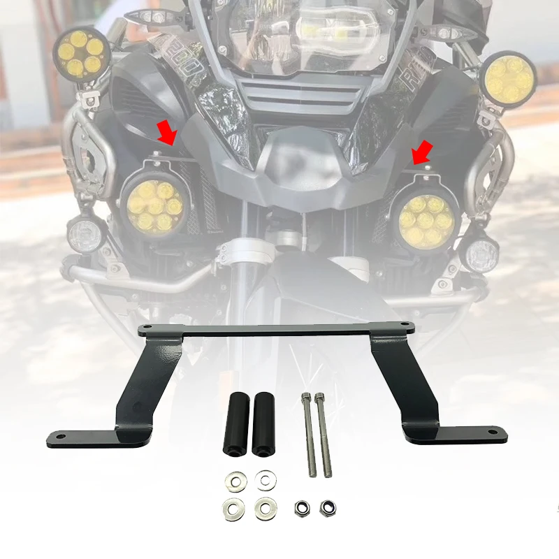 Motorcycle LED Lights Bracket Auxiliary Lights Fog Lights Brackets For BMW R1200GS LC ADV R1250GS Adventure 2014-2019 2017 2018