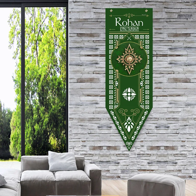 46x150cm Satin LORs flag banners Home Decorative Flags Rohan Sauron Isengard HQ bar room decoration Flag LOR banner