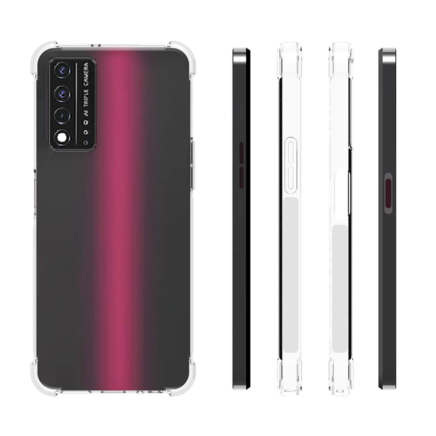 Crystal Clear Anti-Scratch Shockproof Durable Flexible TPU soft Case Compatible T-Mobile REVVL V+ 5G Cases